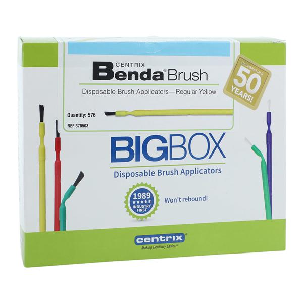 Benda Brush Bendable Brushes Yellow Regular Point 576/Bx