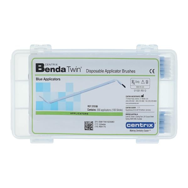 Benda Twin Double Bending Brushes Blue Regular Point 200/Bx