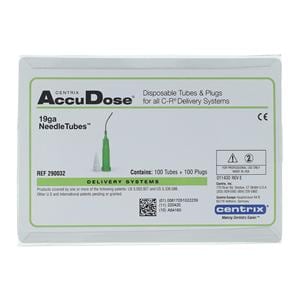 AccuDose Bendable Needle Tubes Melon Green 100/Pk