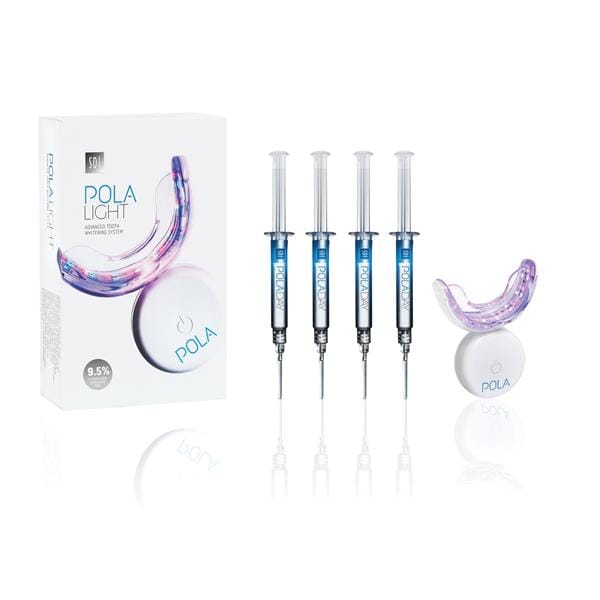 Pola Light Take Home Tooth Whitening System Kit 9.5% Hydrogen Peroxide Ea