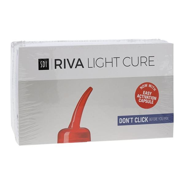 Riva Light Cure Glass Ionomer Capsule A3 Refill 50/Bx