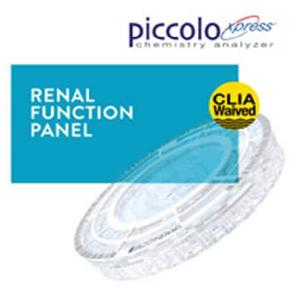 Piccolo Xpress Renal Function Panel Reagent Disc CLIA Waived 10/Bx