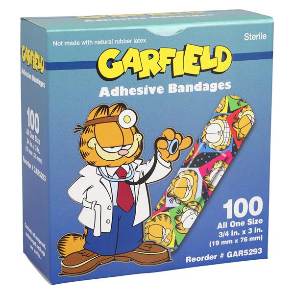 Careband Strip Bandage Plastic 3/4x3" Garfield Sterile 100/Bx