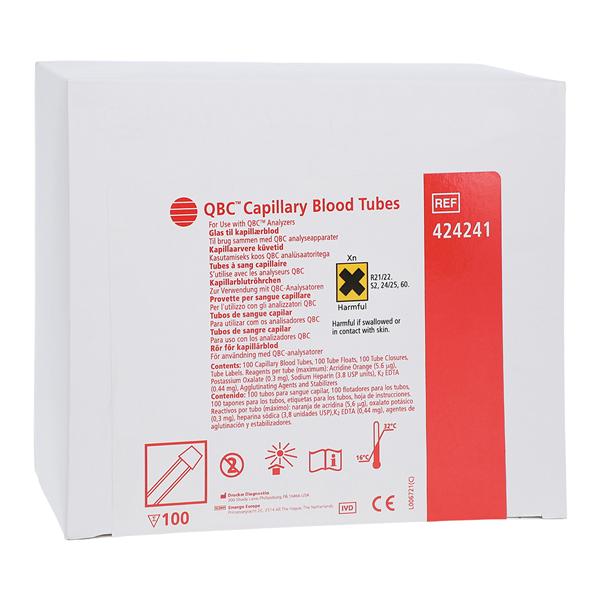 QBC Accutube Capillary Tube 100/Bx