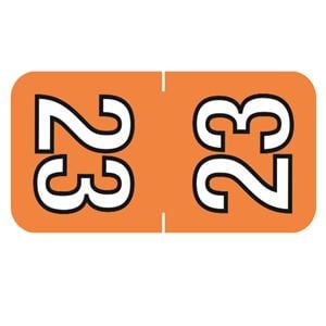 Sycom 2023 Top Tab Labels Orange 252/Pk