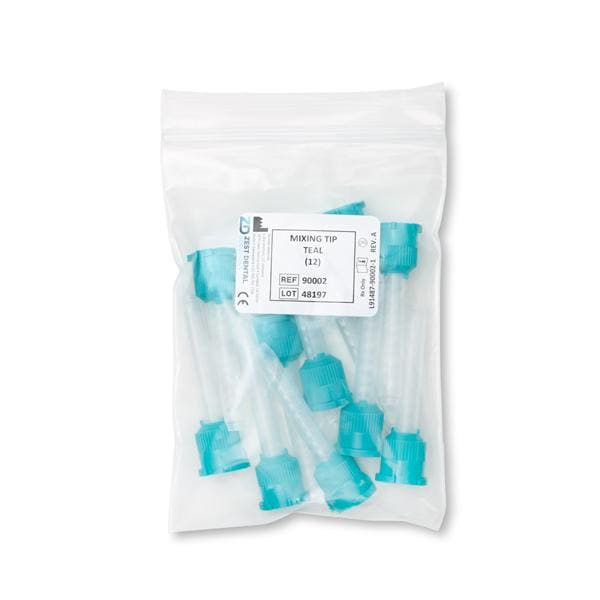 Waste Saver Mixing Tips Teal 12/Pk