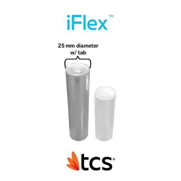 iFlex by TCS Polyolefin Thermoplastic Flex Lt/Dk Pnk Lrg 25mm Tab Crtrdg 5/Pk