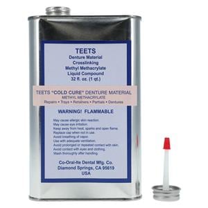 Teets Denture Resin Cold Cure 32oz/Bt