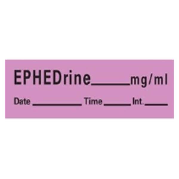 Labels Ephedrine RL RL