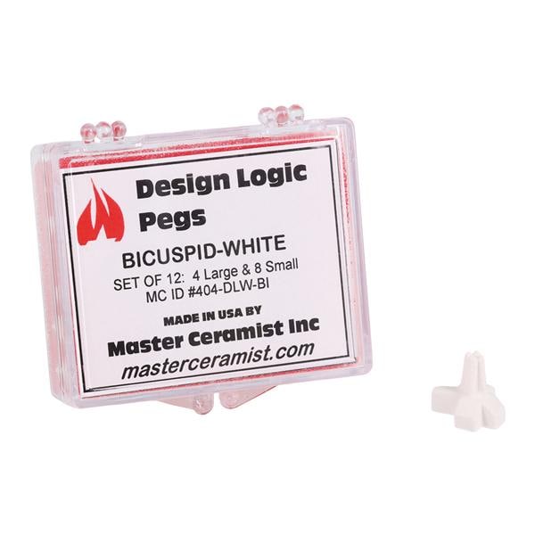 Design Logic Peg Set Firing Tray Accessory Bicuspid 12/Pk