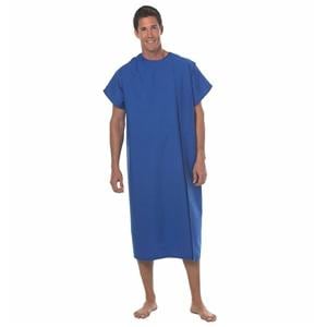 Patient Gown Adult One Size Blueberry Ea