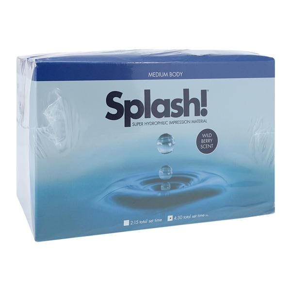 Splash! Impression Material Regular Set Medium Body Wild Berry Bulk Pack 20/Pk