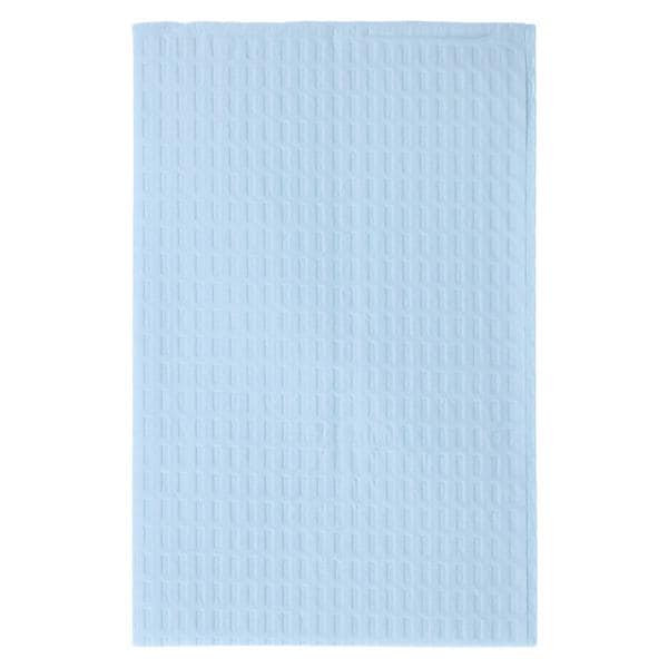 Plasbak Patient Towel 2 Ply Tissue / Poly 13.5 in x 18 in Blue Disposable 500/Ca