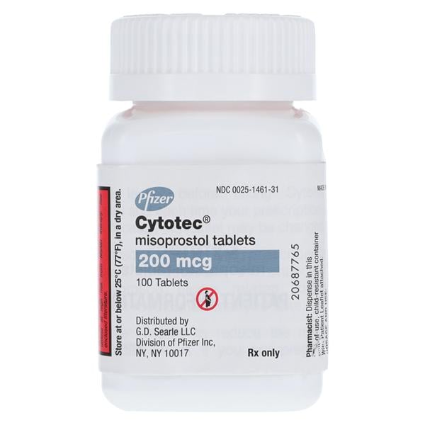 Cytotec Tablets 200mcg Bottle 100/Bt