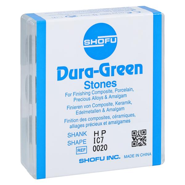 Dura-Green Mounted Stones Green 12/Bx