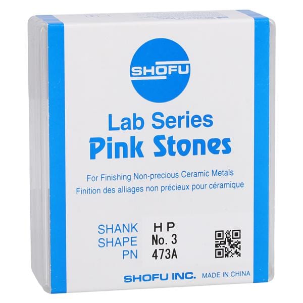 Lab Series Aluminum Oxide Mounted Stones Pink 12/Bx