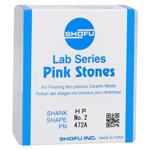 Lab Series Aluminum Oxide Mounted Stones Pink 12/Bx