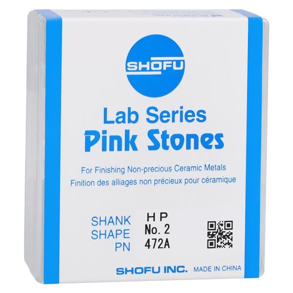 Lab Series Aluminum Oxide Mounted Stones Pink 12/Bx