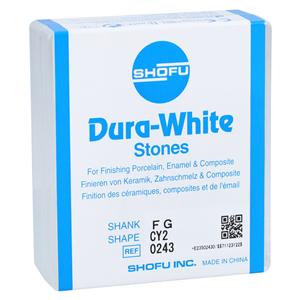 Dura-White Mounted Stones Friction Grip CY2 White For Composites 12/Bx