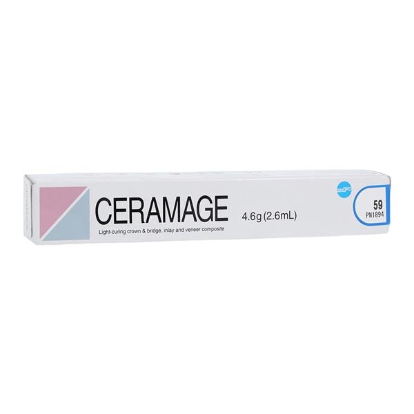 Ceramage Light Cure Indirect Restorative Zrcnm sil Mcr Ceram Inc 59 4.6Gm/Ea