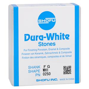 Dura White Aluminum Oxide Mounted Stones White 12/Bx