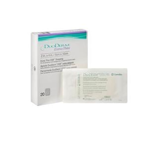 DuoDerm Hydrocolloid Dressing 2x4" Sterile Square Extra Thin PU Flm Flsh Abs LF