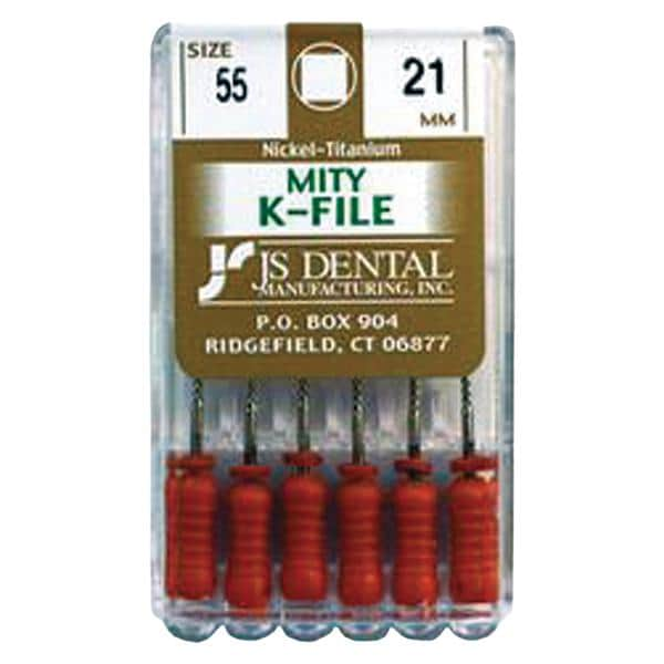 Mity K-File 21 mm Size 55 Nickel Titanium 6/Pk