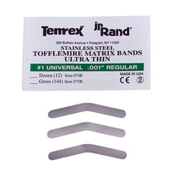 Tofflemire Dead Soft Matrix Band 0.001 in Ultra Thin 1 144/Pk