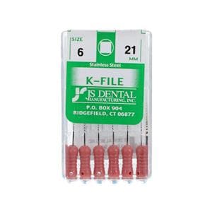 K-File 21 mm Size 06 Stainless Steel 6/Pk