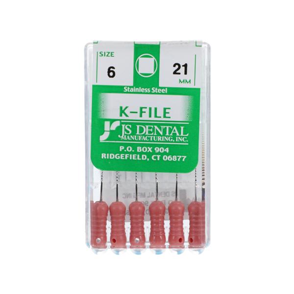 K-File 21 mm Size 06 Stainless Steel 6/Pk