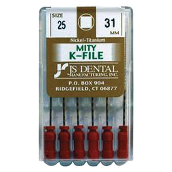 Mity K-File 31 mm Size 25 Nickel Titanium 6/Pk