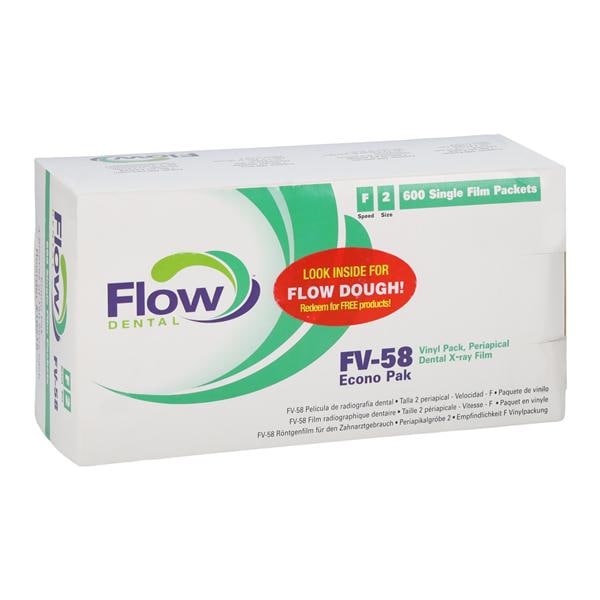 Flow Intraoral X-Ray Film FV-58 2 F Speed Adult 600/Bx