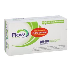 Flow Intraoral X-Ray Film DV-58 2 D Speed Adult 600/Bx, 6 BX/CA