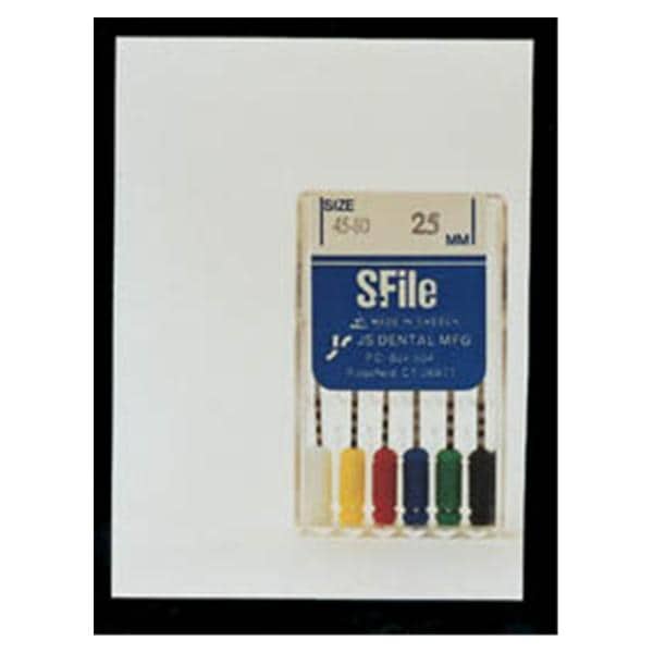 S-File 21 mm Size 45-80 Stainless Steel Assorted Assorted 6/Pk