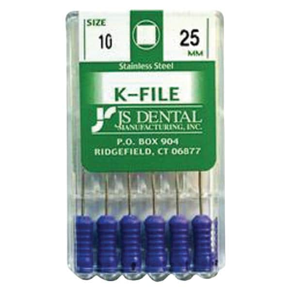 K-File 25 mm Size 10 Stainless Steel 0.02 6/Pk