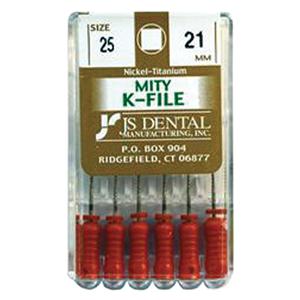 Mity K-File 21 mm Size 25 Nickel Titanium 6/Pk