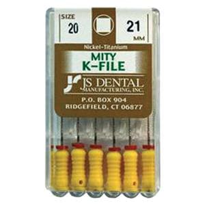 Mity K-File 21 mm Size 20 Nickel Titanium 6/Pk