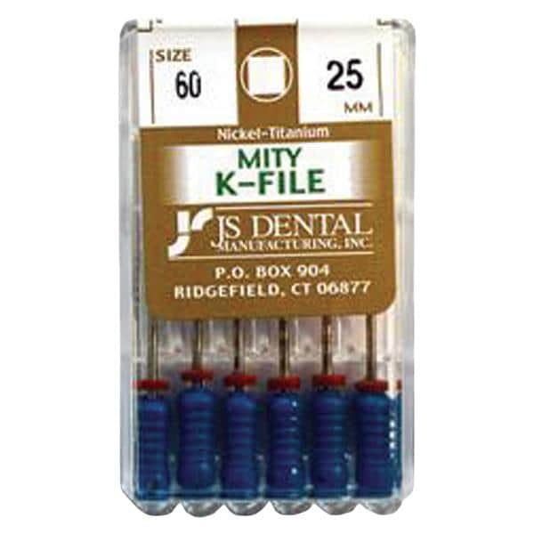 Mity K-File 25 mm Size 60 Nickel Titanium 6/Pk