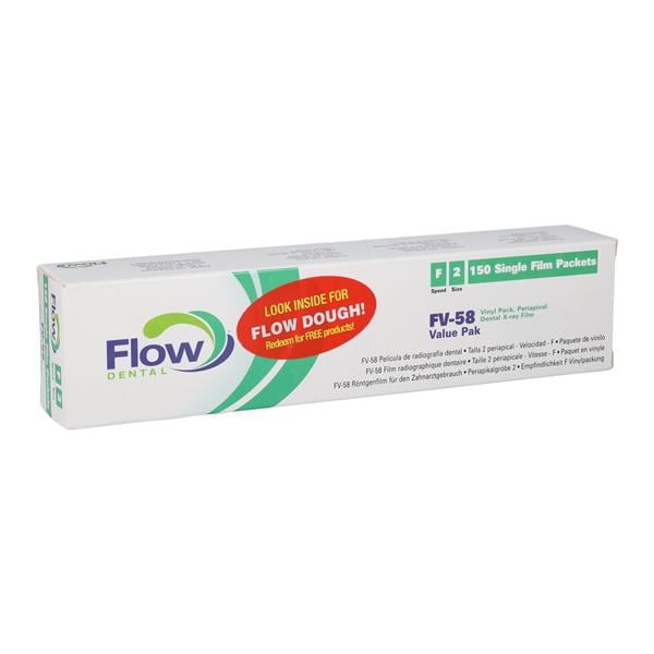 Flow Intraoral X-Ray Film FV-58 2 F Speed Adult 150/Bx