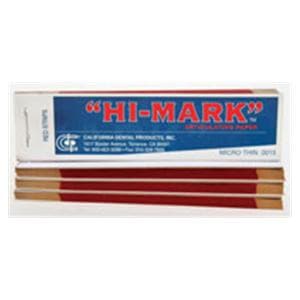 Articulating Paper Hi-Mark Strips Micro Thn Rd 38 µ / .0015" 1 in x 4 in 4/Pk