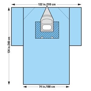 Craniotomy Drape 122x74x134