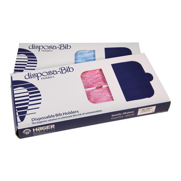 Disposa-Bib Bib Holder Pink Cloth Disposable 200/Bx