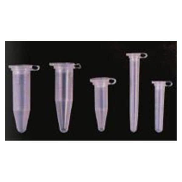 Microcentrifuge Tube Polypropylene 1.5mL Non-Sterile 500/Pk