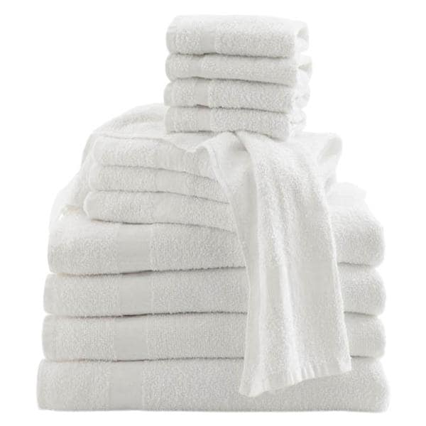 Basic Bath Towel White Cotton 20x40