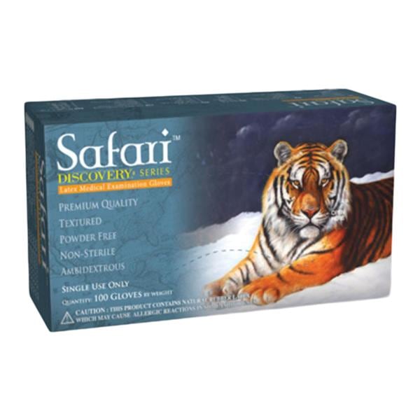 Safari Exam Gloves X-Small White Non-Sterile