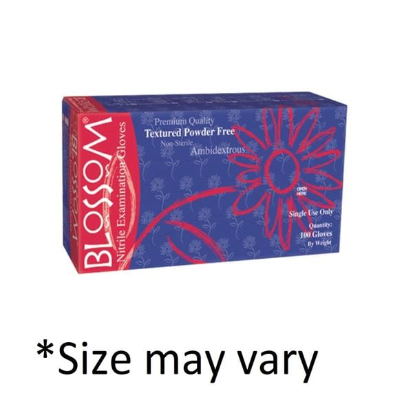 Blossom Nitrile Exam Gloves Medium White Non-Sterile