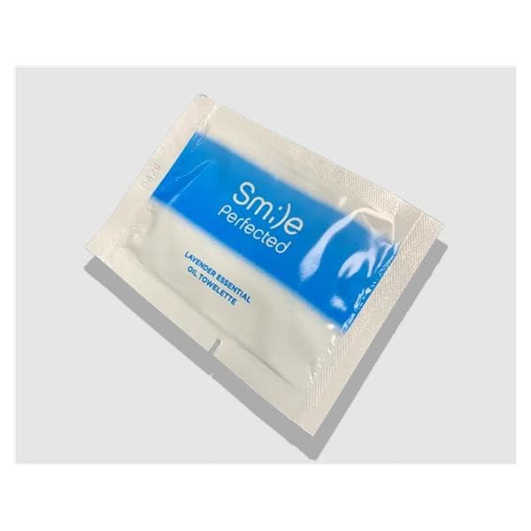 Smile Perfected Towelettes Disposable Cttn/Plyestr 8 in x 5 in Bl/Wht 500/Bx