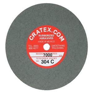 Cratex Wheel Green 304C 3"x1/4" Ea