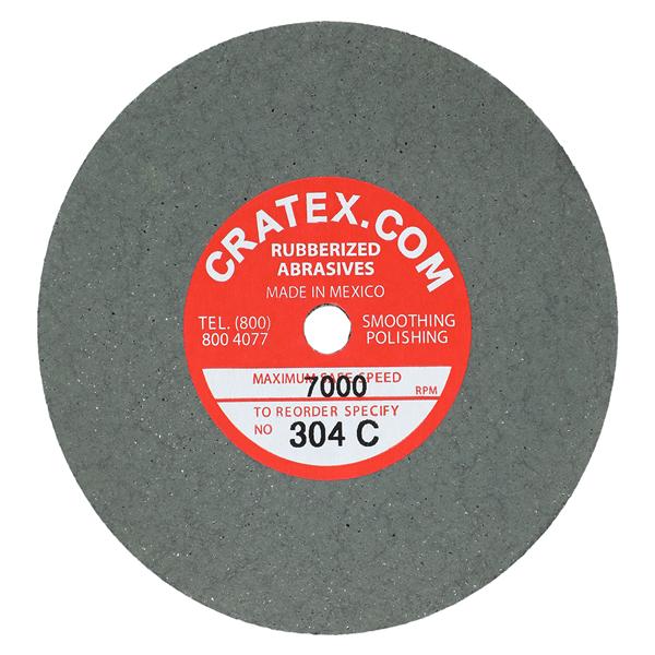 Cratex Wheel Green 304C 3"x1/4" Ea