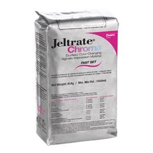 Jeltrate Chroma Dust Free Alginate 454 Gm Pouch Package Fast Set 1Lb/Ea